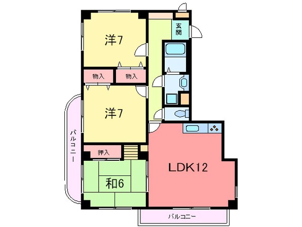 コ－ト岡本の物件間取画像